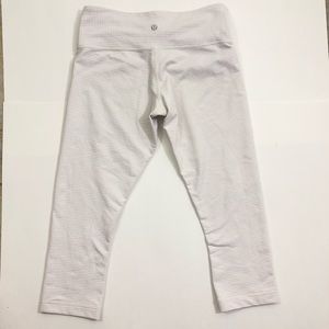 Lululemon Wunder Under Crop Dune Check size 6